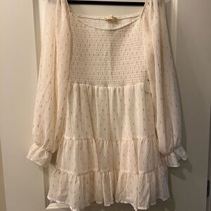 L Long Sleeve Off-White Altar’d State Dress